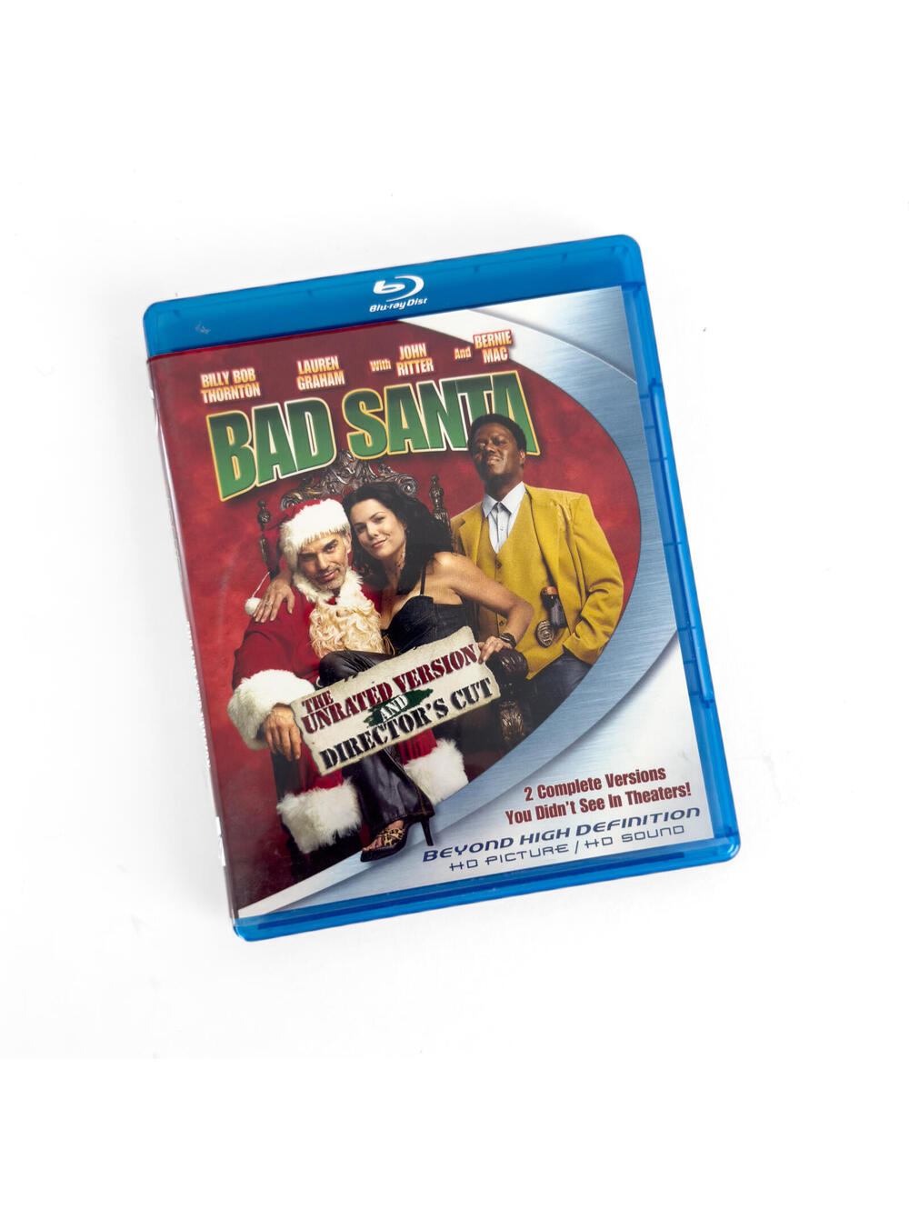 Bad Santa The Unrated Version & Director's Cut HD Blu-Ray Movie Disc